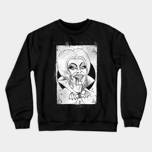 Dragula (White print) Crewneck Sweatshirt by Bloody Savage